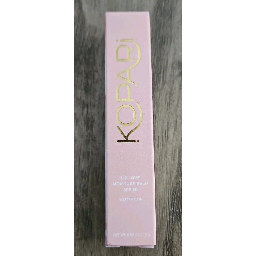 NIB Kopari Lip Love Moisture Balm Full Size 0.52 oz Watermelon w/ SPF 30